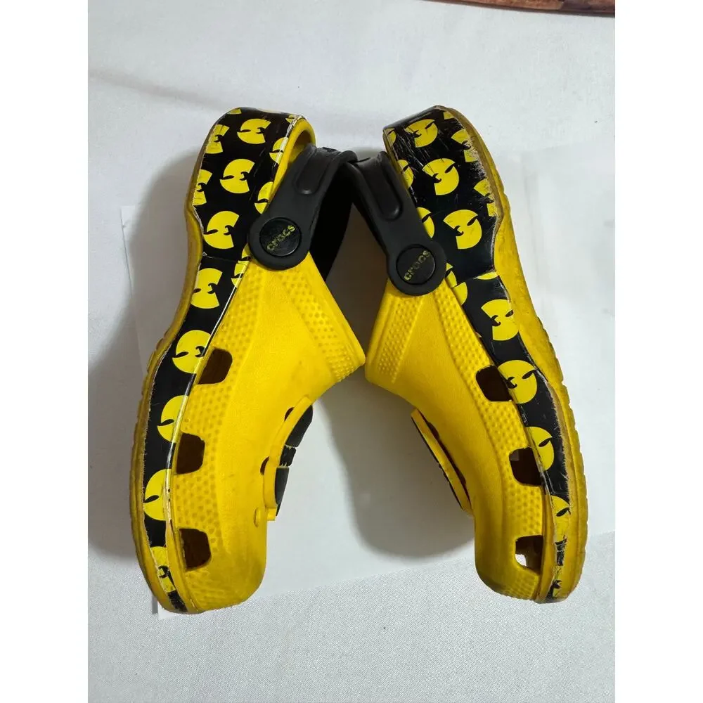 Classic Crocs Wu-Tang Clan Kids Size J1 Yellow Black Clog